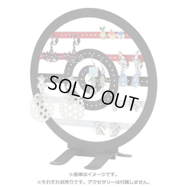 Photo4: Pokemon Center 2021 Accessory Series Jewelry Display Earrings stand Poke Ball (4)