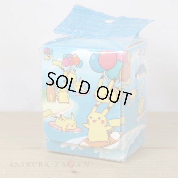 Photo4: Pokemon Center Original Card Game Flip deck case Surfing Pikachu & Flying Pikachu (4)