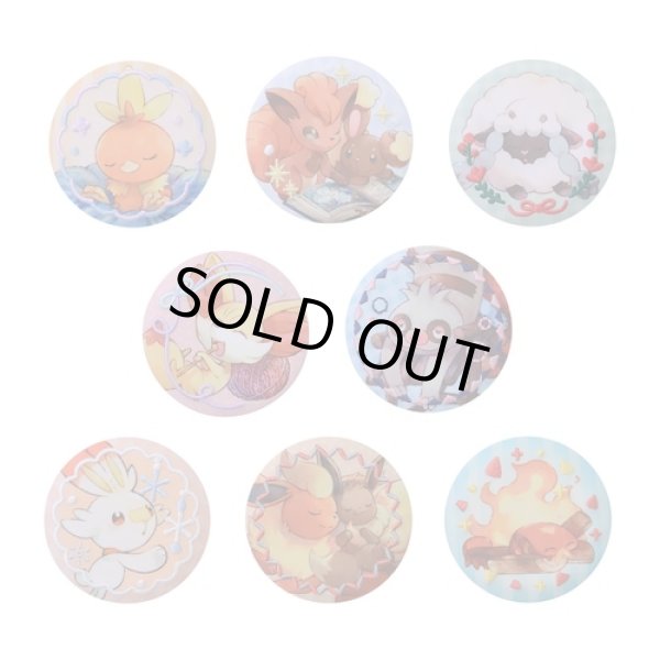 Photo5: Pokemon Center 2021 Honwaka Poka Poka Embroidered Tin badge Safety pin Vulpix Buneary (5)