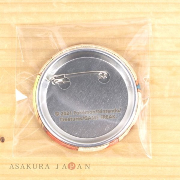 Photo3: Pokemon Center 2021 Honwaka Poka Poka Embroidered Tin badge Safety pin Flareon Eevee (3)
