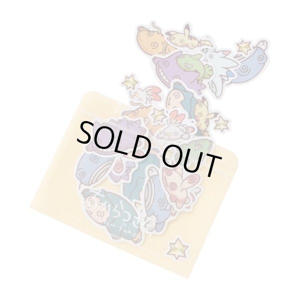 Photo3: Pokemon Center 2021 Chikara Tsukita Fainted Assorted Mini Sticker set with case (3)