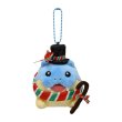 Photo1: Pokemon Center 2021 Christmas in the Sea Spheal Plush Mascot Key chain (1)