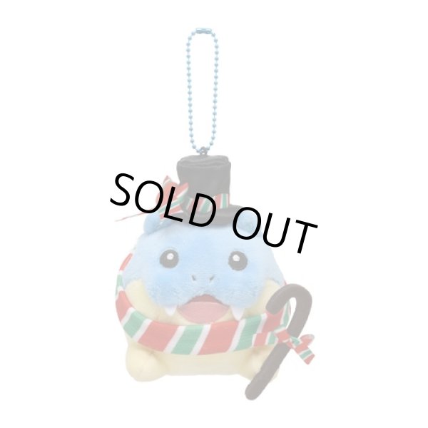 Photo1: Pokemon Center 2021 Christmas in the Sea Spheal Plush Mascot Key chain (1)