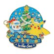 Photo1: Pokemon Center 2021 Christmas in the Sea Logo Pin Badge Pins (1)