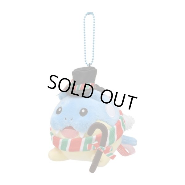 Photo2: Pokemon Center 2021 Christmas in the Sea Spheal Plush Mascot Key chain (2)