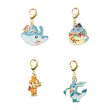 Photo1: Pokemon Center 2021 Christmas in the Sea Metal charm Piplup set 4pc (1)