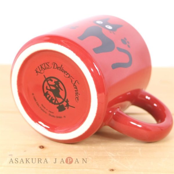 Photo3: Studio Ghibli Kiki's Delivery Service JIJI Mug cup Red ver. (3)