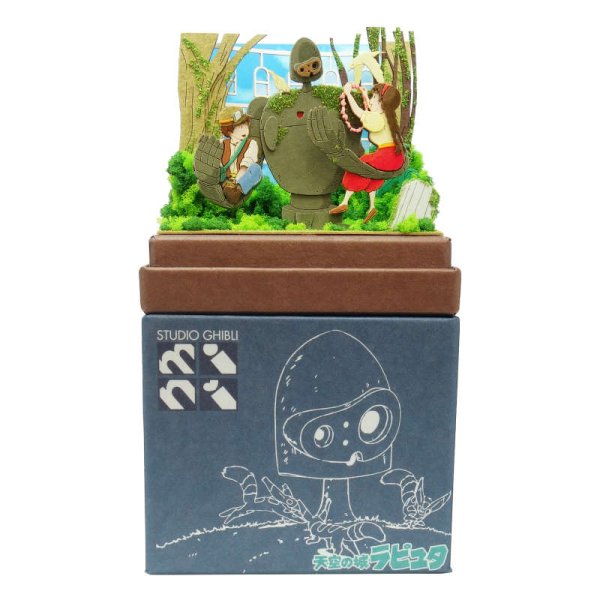 Photo1: Studio Ghibli mini Paper Craft Kit Laputa Castle in the Sky 135 "Forest of Huge Trees" (1)