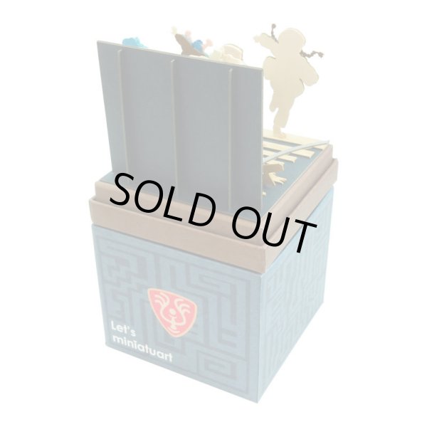 Photo3: Studio Ghibli mini Paper Craft Kit Laputa Castle in the Sky 133 "Running Away Sheeta & Pazu" (3)