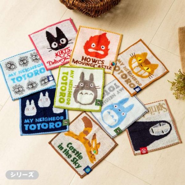 Photo2: Studio Ghibli Mini Towel Handkerchief My Neighbor Totoro Sho Totoro 15 cm 5.9" (2)