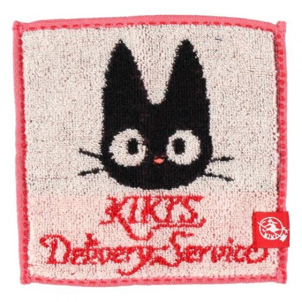 Photo1: Studio Ghibli Mini Towel Handkerchief Kiki's Delivery Service JIJI 15 cm 5.9" (1)