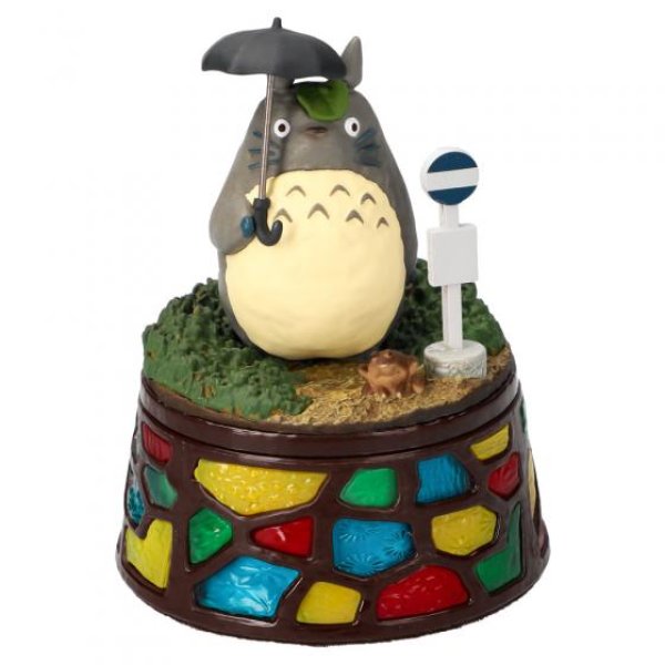 Photo1: Studio Ghibli My Neighbor Totoro Figure with Jewelry case Totoro Bus stop (1)