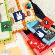 Photo3: Studio Ghibli Mini Towel Handkerchief My Neighbor Totoro Makkuro-Kurosuke 15 cm 5.9" (3)