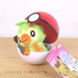 Photo1: Pokemon Center 2020 Petit Plush in Poke Ball Case vol.4 Grookey doll (1)