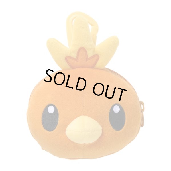 Photo1: Pokemon Center 2021 Honwaka Poka Poka Face Pouch case Torchic (1)