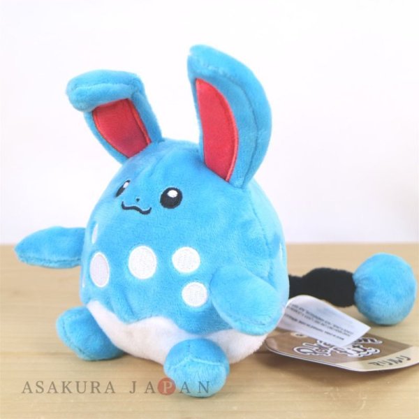 Photo4: Pokemon Center 2019 Pokemon fit Mini Plush #184 Azumarill doll Toy (4)