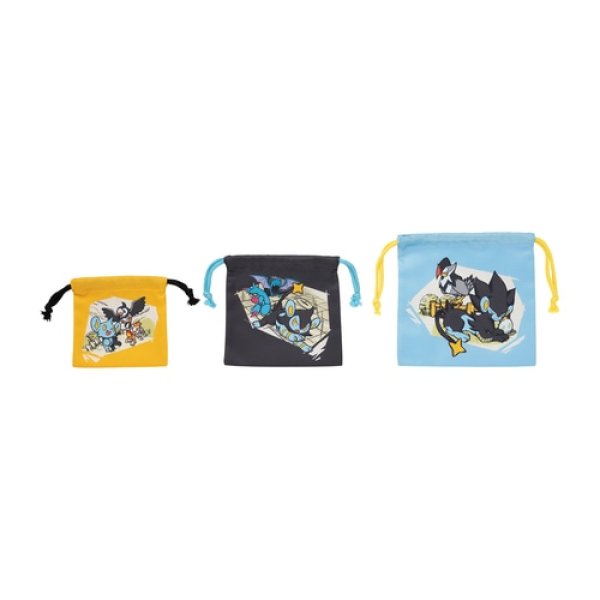 Photo1: Pokemon Center 2022 MY RENTORAR’S STORY 3P Drawstring Pouch Bag (1)