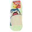 Photo1: Pokemon Fluffy MOKOMOKO Warm Socks for Women 23 - 25 cm 1 Pair Snorlax Sleeping (1)