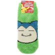 Photo1: Pokemon Fluffy MOKOMOKO Warm Socks for Women 23 - 25 cm 1 Pair Snorlax Face (1)