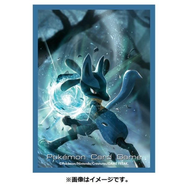 Photo3: Pokemon Center Original Card Game Sleeve Lucario 64 sleeves (3)