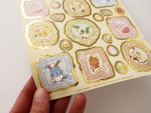 Photo3: Pokemon Center 2022 Pokemon Photogenique Easter 2022 Sticker Sheet (3)
