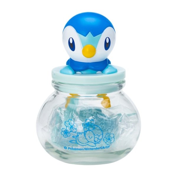 Photo1: Pokemon Center 2022 Baby Blue Eyes Piplup Candy bottle (1)