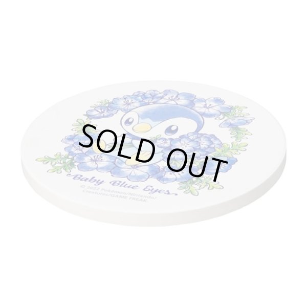 Photo2: Pokemon Center 2022 Baby Blue Eyes Water absorb cup coaster Stone (2)