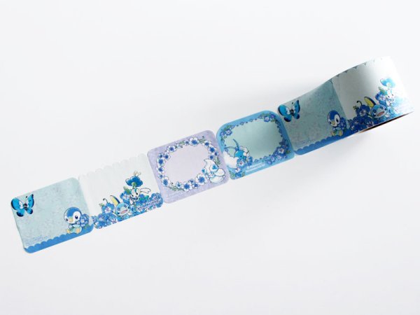 Photo3: Pokemon Center 2022 Baby Blue Eyes Roll sticky note Piplup (3)