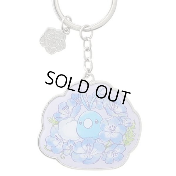 Photo1: Pokemon Center 2022 Baby Blue Eyes Metal Key chain #6 Swablu (1)