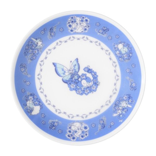 Photo1: Pokemon Center 2022 Baby Blue Eyes Ceramic Plate (1)