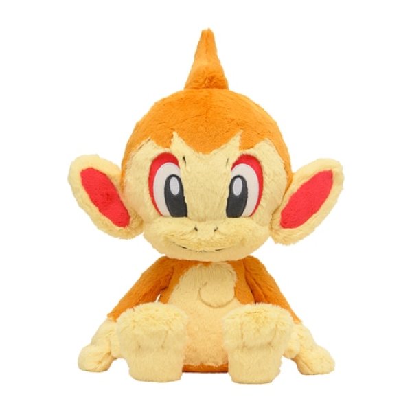 Photo1: Pokemon Center 2022 FUWA-FUWA Fluffy Plush doll Chimchar (1)