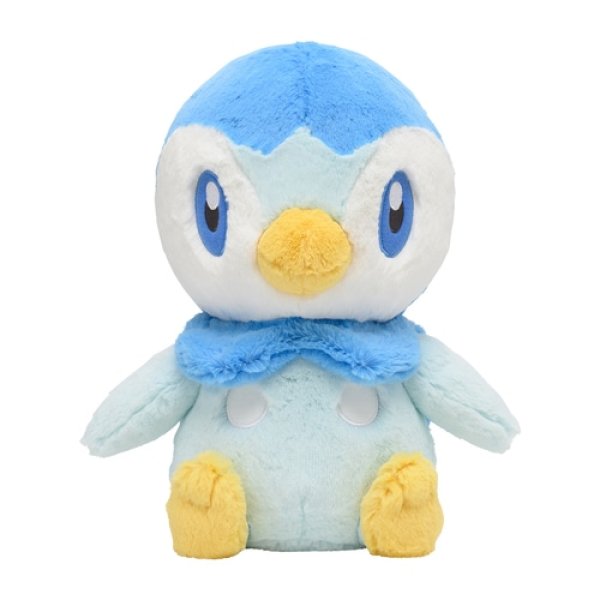 Photo1: Pokemon Center 2022 FUWA-FUWA Fluffy Plush doll Piplup (1)