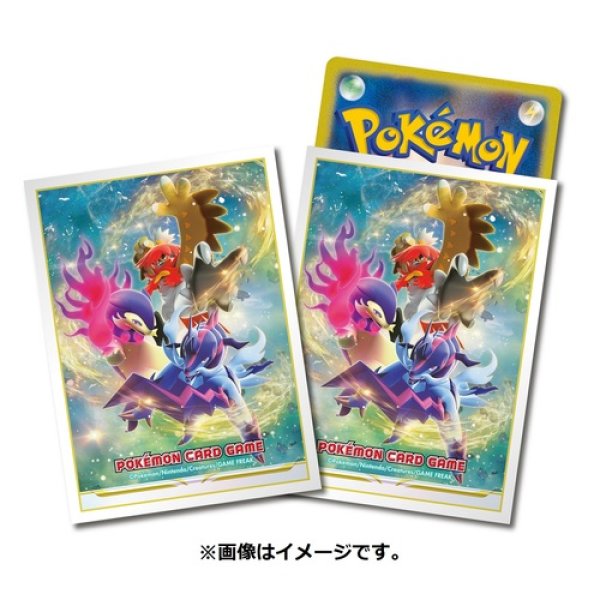 Photo1: Pokemon Center Original Card Game Sleeve Hisuian Decidueye H Typhlosion H Samurott 64 sleeves (1)