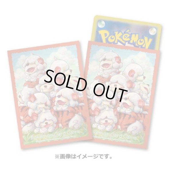 Photo1: Pokemon Center Original Card Game Sleeve Hisuian Growlithe 64 sleeves (1)