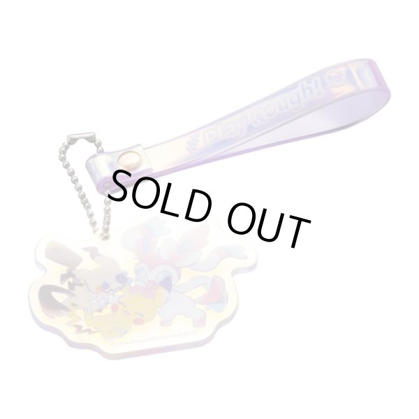 Photo2: Pokemon Center 2022 Play Rough! Acrylic charm Key chain Pikachu Mimikyu Sylveon (2)