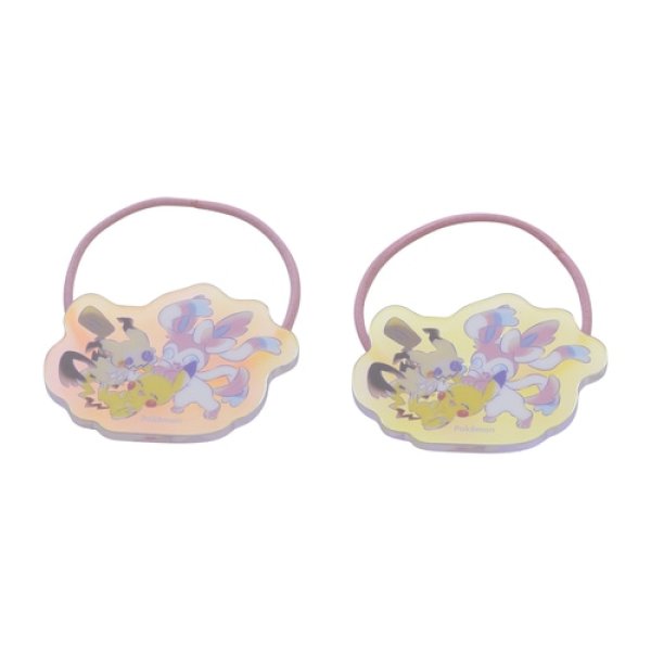 Photo2: Pokemon Center 2022 Play Rough! Hair accessory bands Pikachu Mimikyu Sylveon (2)