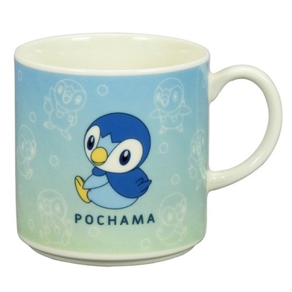 Photo1: Pokemon 2022 Mug cup Piplup Blue ver. 350 ml (1)