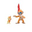 Photo2: BANDAI POKEMON SCALE WORLD Sinnoh edition "Chimchar Monferno" 1/20 Figure (2)