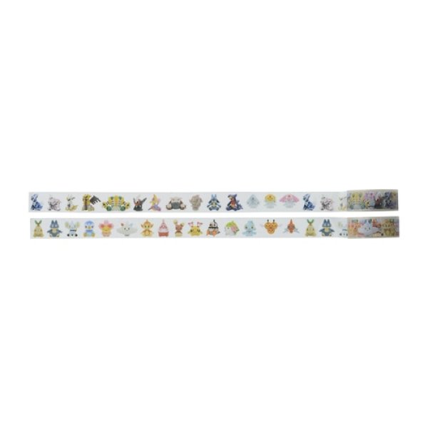 Photo1: Pokemon Center 2022 Pokemon fit Sticky Paper Transparent Masking Tape 2P (1)