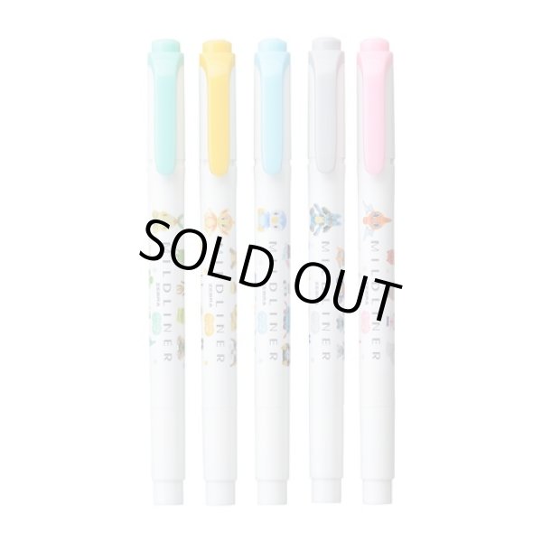 Photo2: Pokemon Center 2022 Pokemon fit MILDLINER 5 colors Highlighter Pen (2)