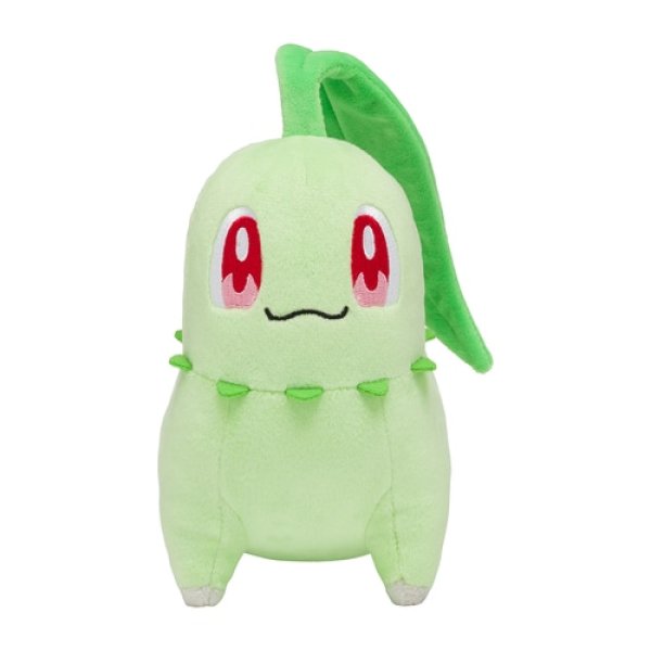 Photo1: Pokemon Center 2022 Chikorita Plush doll (1)