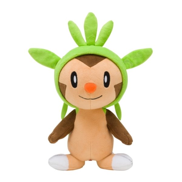 Photo1: Pokemon Center 2022 Chespin Plush doll (1)