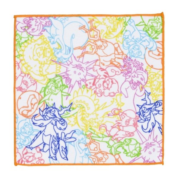 Photo1: Pokemon Center 2022 Hand towel Handkerchief Hisui Neon Color (1)