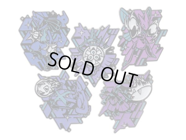 Photo6: Pokemon Center 2022 COOL x METAL Pin Badge 2pcs Pins Lucario & Scizor (6)