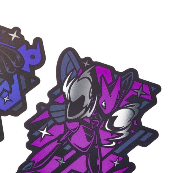 Photo2: Pokemon Center 2022 COOL x METAL 2 pc Sticker Sheet Lucario & Scizor (2)