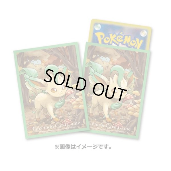 Photo1: Pokemon Center Original Card Game Sleeve Leafeon 64 sleeves (1)