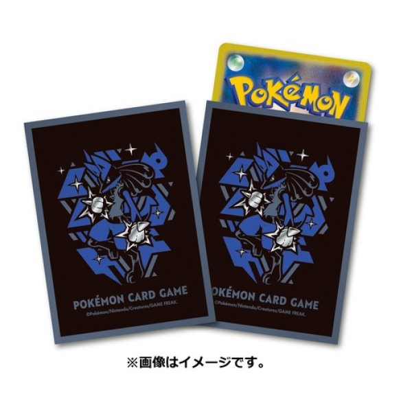 Photo1: Pokemon Center Original Card Game Sleeve COOL x METAL Lucario Premium gloss 64 sleeves (1)