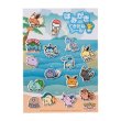 Photo1: Pokemon Center 2022 Pokemon Smile Brushing teeth Kids Sticker Sheet Eevee ver. (1)