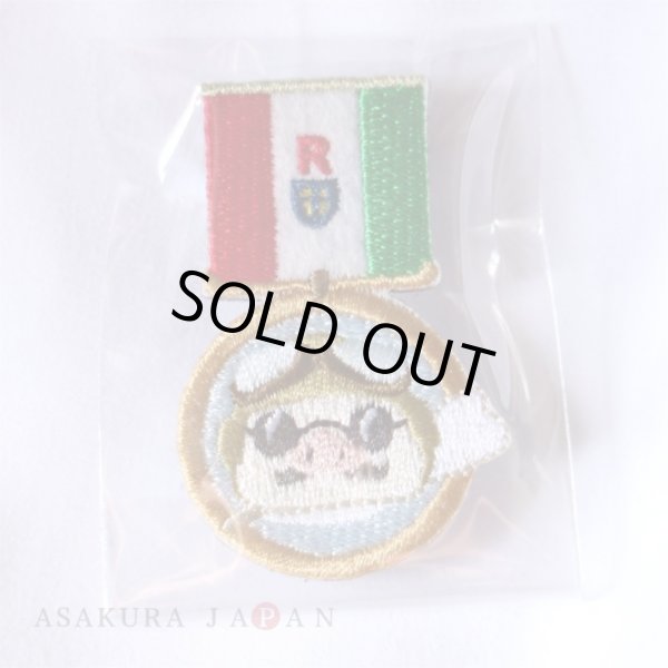 Photo1: Studio Ghibli Embroidery Brooch Collection Award Badge Safety pin Porco Rosso ver. (1)