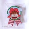 Photo1: Studio Ghibli Embroidery Brooch Collection Award Badge Safety pin PONYO ver. (1)